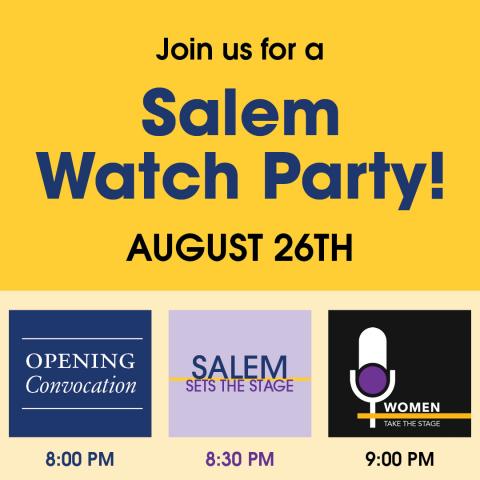 Join us for a Salem Watch Party - August 26th 2020 starting at 8pm